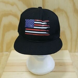 Vintage USA flag rustic Snapbaback hat Unisex